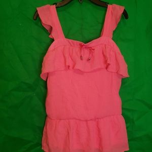 IZ Byer girl pink tank top